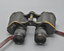 Винтажный армейский бинокль в чехле, увеличение 8х, диаметр объектива 30 мм, латунь, Казань, 1956 г.