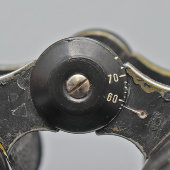 Винтажный армейский бинокль в чехле, увеличение 8х, диаметр объектива 30 мм, латунь, Казань, 1956 г.