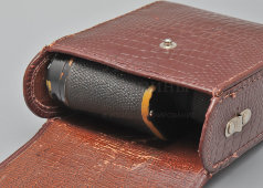 Винтажный армейский бинокль в чехле, увеличение 8х, диаметр объектива 30 мм, латунь, Казань, 1956 г.