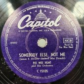 Граммофонная пластинка, Пи Ви Хант (Pee Wee Hunt) и оркестр –  регтайм «Twelfth street rag» и «Somebody else, not me». Capitol records. Швеция 1950-е гг.