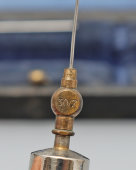 Старинный медицинский шприц с двумя иглами в футляре, Европа, 1-я пол. 20 в.