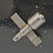 Настольный механический сувенир «Космический полет», дерево, пластмасса, алюминий, стекло, СССР, 1960-70 гг.