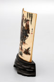Старинный восточный сувенир «Путники», кость, дерево