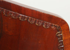 Кресло на колесиках, красное дерево, сосна, Россия, 1840-50 гг.