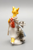 Статуэтка «Кот Базилио и лиса Алиса» по сказке «Золотой ключик», скульптор Муратов Н. Е., ЛФЗ, 1960-е