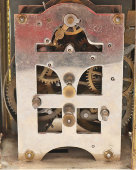 Старинные механические каретные часы-будильник с боем, арабские цифры, на ходу, Европа, кон. 19 в.