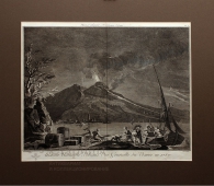 Гравюра «Извержение вулкана Везувий в 1757 г.»