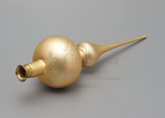 Шпиль, верхушка, макушка, наконечник для новогодней елки «Матовая», стекло, СССР, 1980-е