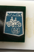Советский сувенир «Мотоциклист» с эмблемой мотоцикла «Урал»