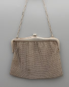 Серебряная дамская театральная сумочка, кольчужное плетение, 800 проба