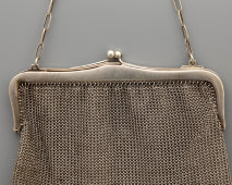 Серебряная дамская театральная сумочка, кольчужное плетение, 800 проба