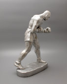 Советская скульптура «Боксер», силумин, СССР, 1950-60 гг.