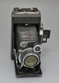 Винтажный советский фотоаппарат «Москва-2», объектив Индустар-23, Красногорский завод, 1940-50 гг.