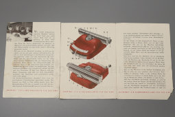 Маленькая детская печатная (пишущая) машинка «Bambino», раскладка кирилица, ГДР, 1954-56 гг.