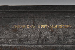 Старинный офтальмоскоп «Liebreich's Ophthalmoscope» в коробке с бархатом, Германия, кон. 19 в.