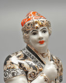 Статуэтка «Танцовщик М. М. Фокин в роли Ивана-царевича» в балете И. Ф. Стравинского «Жар-птица», скульптор Иванов Д. И., ЛФЗ, 1950-е