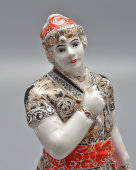 Статуэтка «Танцовщик М. М. Фокин в роли Ивана-царевича» в балете И. Ф. Стравинского «Жар-птица», скульптор Иванов Д. И., ЛФЗ, 1950-е