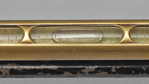 Старинный латунный трубчатый пузырьковый уровень, Европа, н. 20 в.