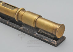 Старинный латунный трубчатый пузырьковый уровень, Европа, н. 20 в.