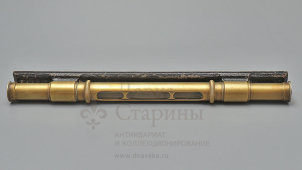Старинный латунный трубчатый пузырьковый уровень, Европа, н. 20 в.