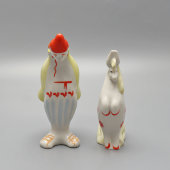 Комплект статуэток «Иванушка-дурачок и Конек-Горбунок» по мотивам сказки П. П. Ершова, автор Щербина В. И., Городница, 1960-е