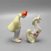 Комплект статуэток «Иванушка-дурачок и Конек-Горбунок» по мотивам сказки П. П. Ершова, автор Щербина В. И., Городница, 1960-е