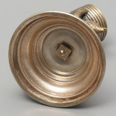 Антикварная подставка для зубочисток «Медведь, поднимающий корзину», латунь, дерево, Европа, кон. 19, нач. 20 вв.