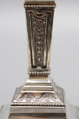 Пара старинных канделябров Coq de bruyere, серебро 835 пр., Европа, нач. 20 в.