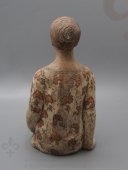 Скульптура «Сидящая девушка», СССР, 1950-60 гг., керамика
