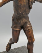 Скульптура «Пионер, бегущий», бронза, камень, СССР, 1950-60 гг.
