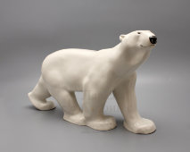 Скульптура «Белый медведь идущий», скульптор Воробьев Б. Я., анималистика ЛФЗ