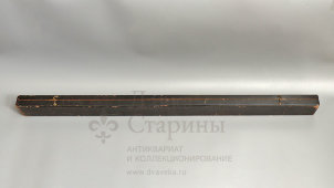 Большая старинная поверочная линейка со шкалой в 1 м в футляре, латунь, S.I.P., Женева, Швейцария, н. 20 в.