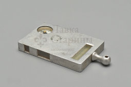 Старинный прибор артиллериста, 1-я мировая война, прицельное устройство «Ситогониометр» в кожаном чехле, Франция, 1910-е