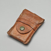 Старинный прибор артиллериста, 1-я мировая война, прицельное устройство «Ситогониометр» в кожаном чехле, Франция, 1910-е