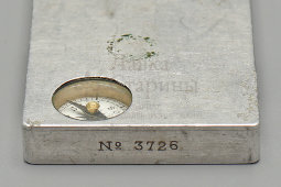 Старинный прибор артиллериста, 1-я мировая война, прицельное устройство «Ситогониометр» в кожаном чехле, Франция, 1910-е