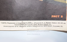 Производственный плакат «Слесарь! При рубке металла применяй защитные ограждения», художник Бирюков А., изд-во МСХ СССР, Москва, 1960 г.