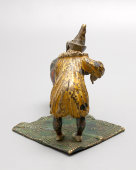 Старинная статуэтка «Путник с ослом», венская бронза, кон. 19 в.