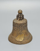Старинный Царь-колокол малый​, бронза, золочение​, Россия, сер. 19 в. 