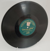 Плевицкая Н. В. Русские песни «Однозвучно звенит колокольчик» и «Золотым кольцом сковали», Zonophone record, 1900-е. Оригинальный конверт. Редкость!