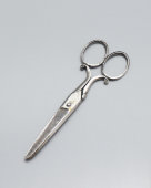 Старинные ножницы для вышивки Mappin&Webb, клейма «M» и «TRUSTWORTHY», сталь, Англия, 2-я пол. 19 в.