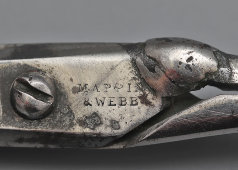 Старинные ножницы для вышивки Mappin&Webb, клейма «M» и «TRUSTWORTHY», сталь, Англия, 2-я пол. 19 в.