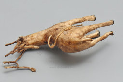 Винтажная советская ватная ёлочная игрушка «Олень», 1930-50 гг.