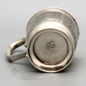 Подстаканник серебряный, Россия, конец 19 века, 84 проба