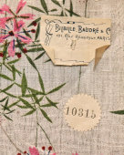 Отрез старинной плательной ткани с цветочным принтом, образец № 10315, Bilbille Baudre & Co, Париж, Франция, кон. 19, нач. 20 вв.