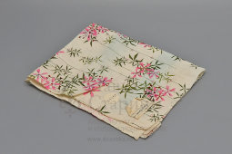 Отрез старинной плательной ткани с цветочным принтом, образец № 10315, Bilbille Baudre & Co, Париж, Франция, кон. 19, нач. 20 вв.