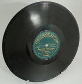 Плевицкая Н. В. Русские песни «Быстрей летите кони» и «Чайка», Zonophone record, 1900-е. Оригинальный конверт. Редкость!