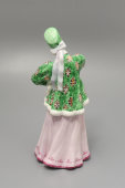 Статуэтка «Лебедушка» в зеленом костюме, скульптор Бржезицкая А. Д., Дулево, 1958 г.