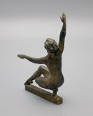 Скульптура «Гимнастка на бревне», СССР, бронза