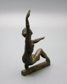 Скульптура «Гимнастка на бревне», СССР, бронза