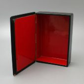 Лаковая шкатулка папье-маше «Полковник», художник Кривцова А. С., Палех, 1963 г.